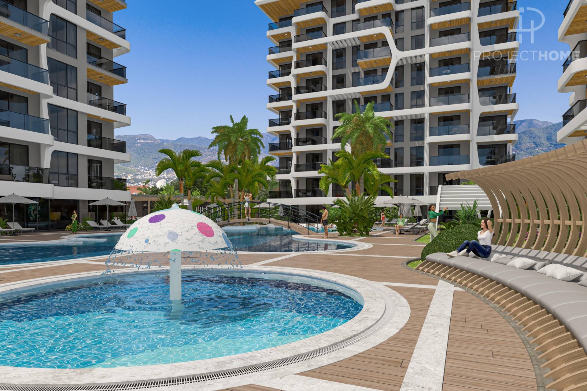 Продажа apartments в Tosmur, Alanya, Турция 58м², №03401-1 - фото 2