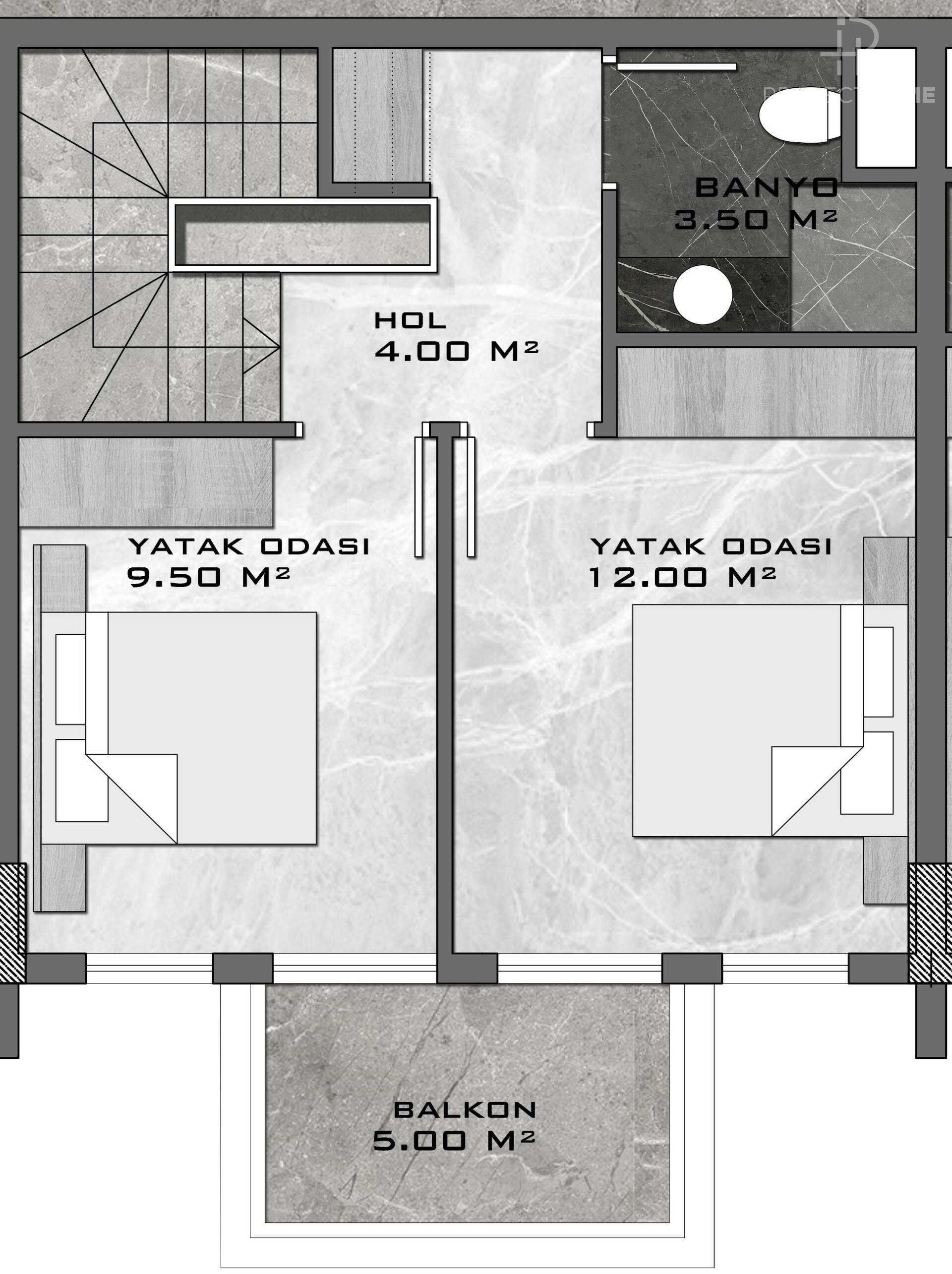 Продажа penthouse в Kestel, Alanya, Турция 92м², №04201-2P - фото 3