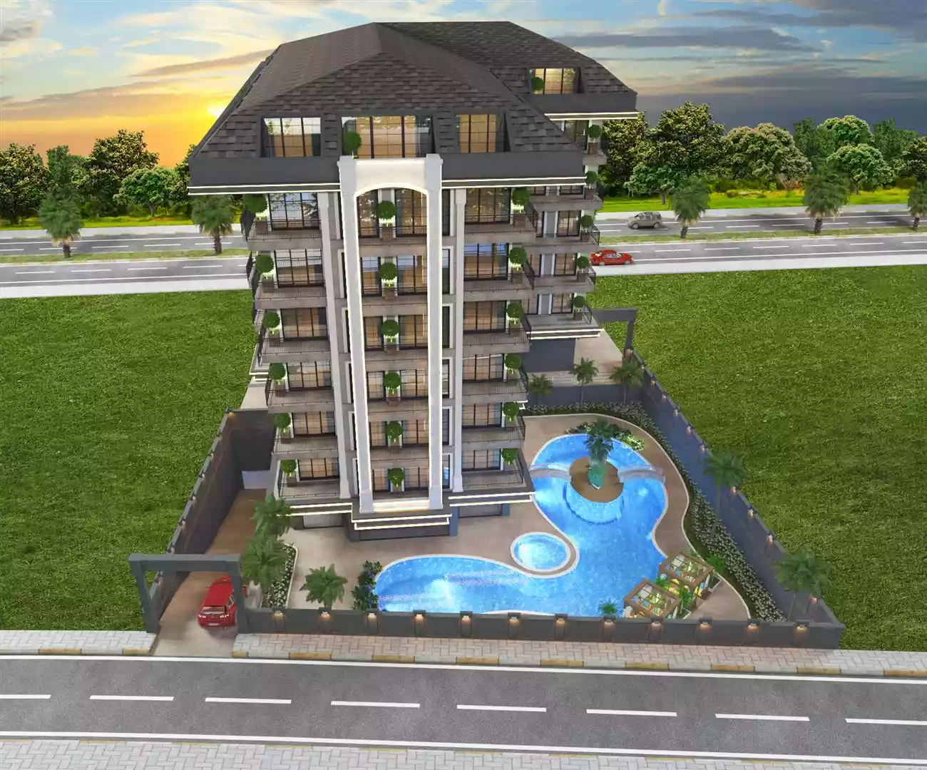 Продажа apartments в Center of Alanya, Alanya, Турция 60м², №01304-1 - фото 2