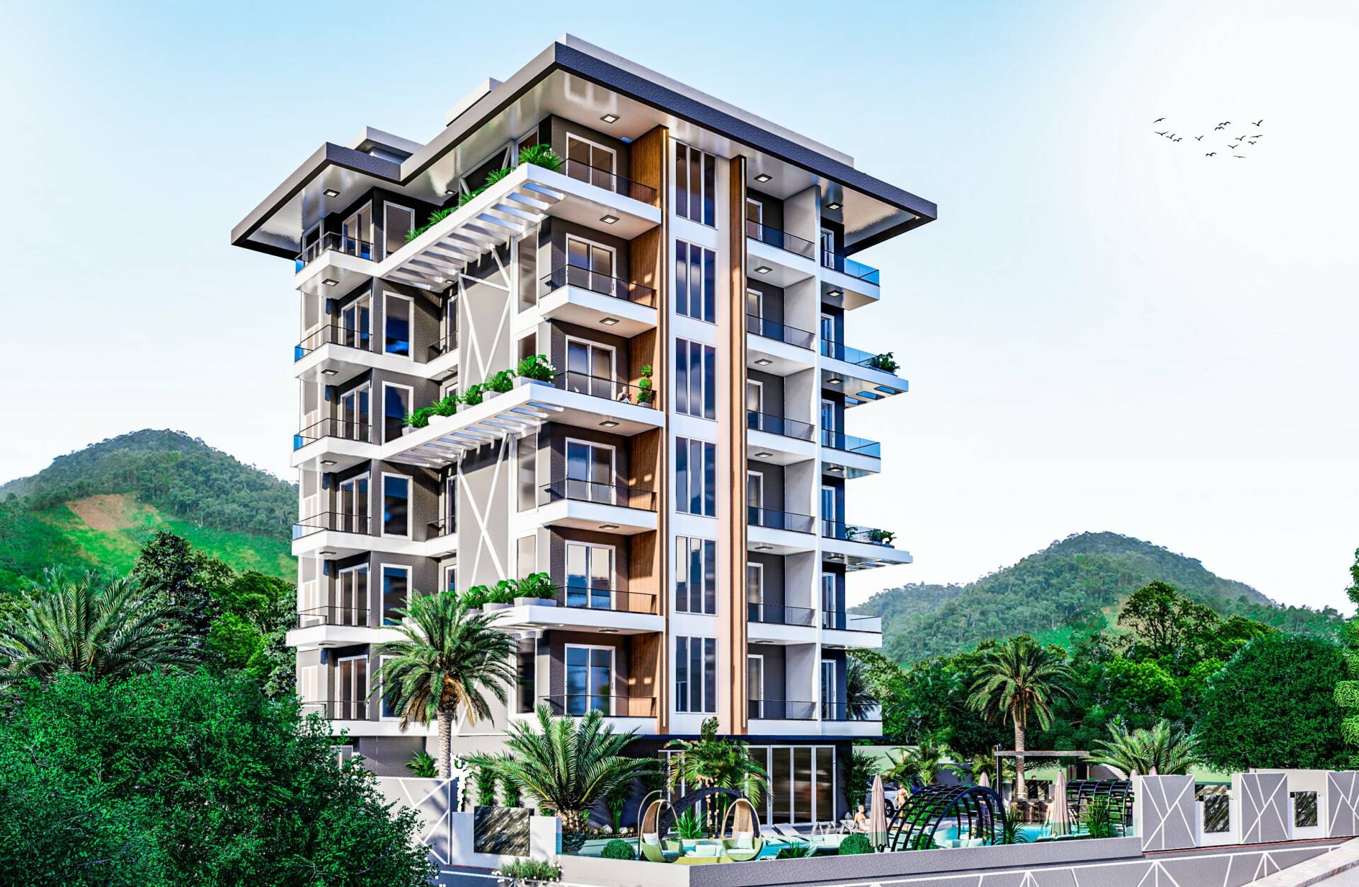 Продажа penthouse в Mahmuts, Alanya, Турция 100м², №03502-2P - фото 1