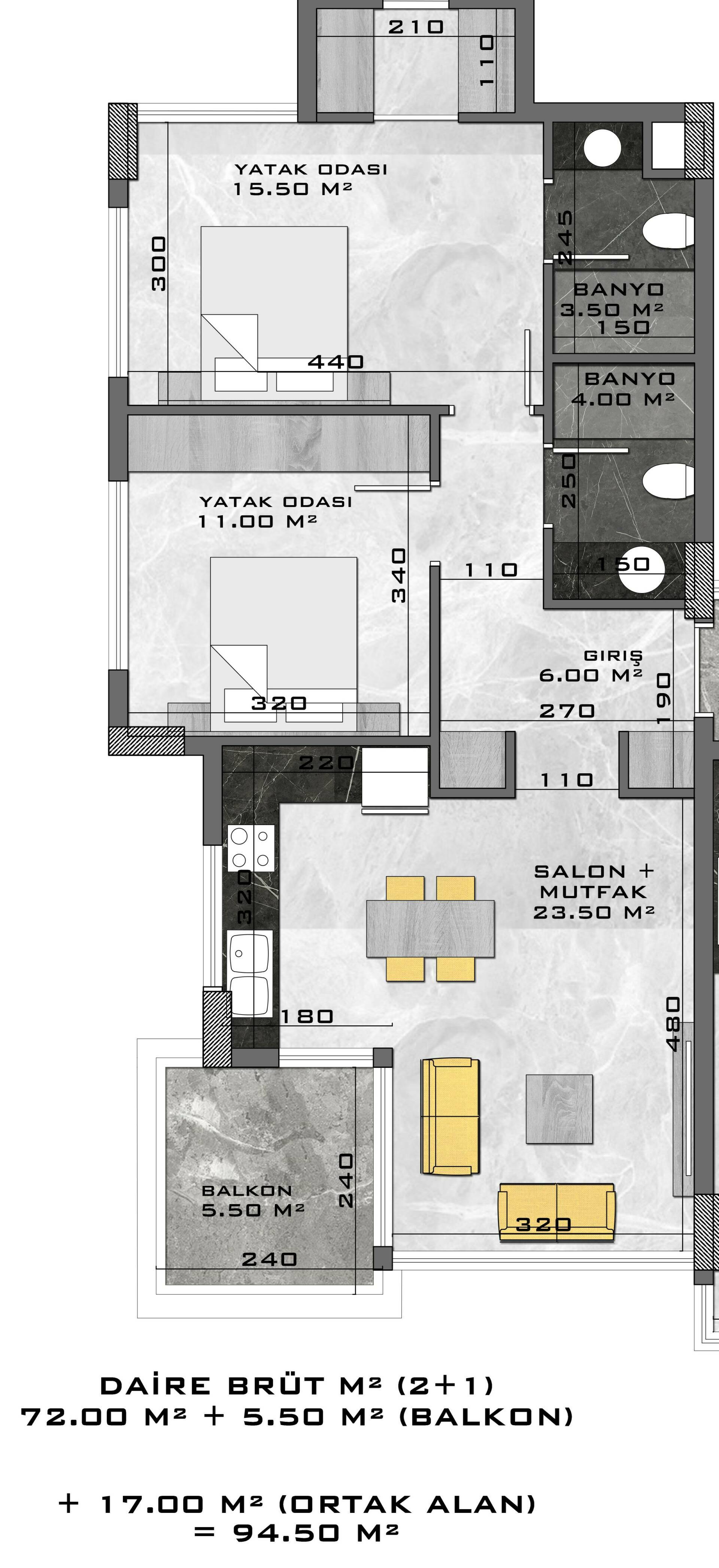 Продажа apartments в Kestel, Alanya, Турция 77м², №04201-2 - фото 3