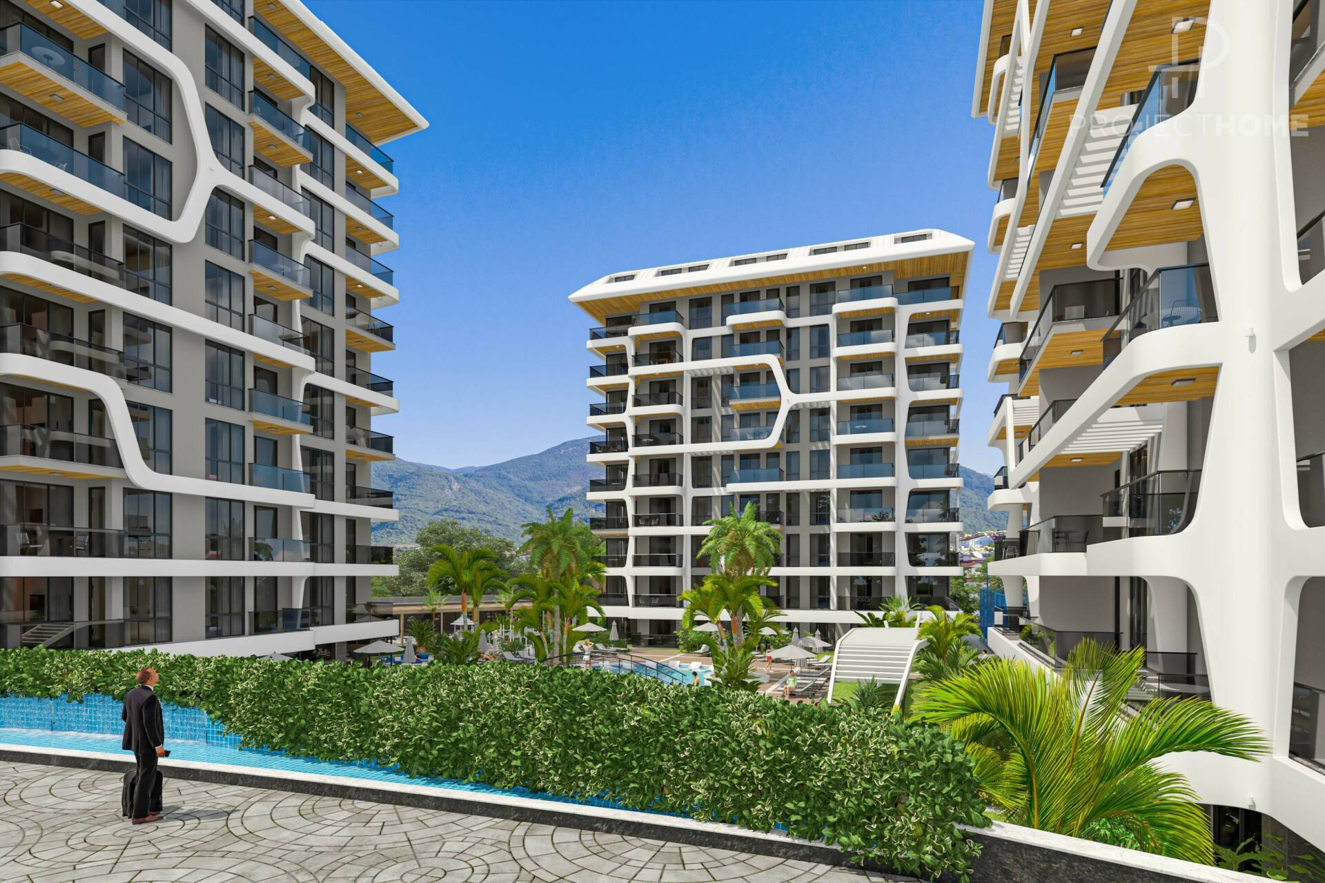 Продажа apartments в Tosmur, Alanya, Турция 58м², №03401-1 - фото 1