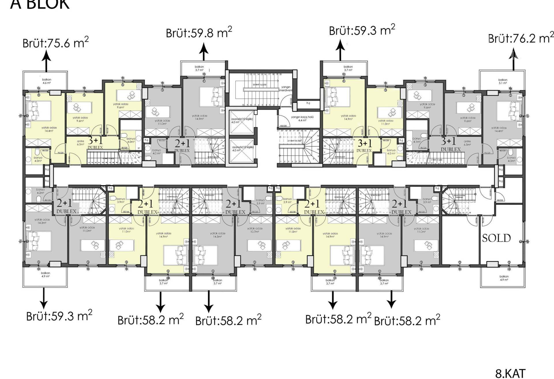 Продажа penthouse в Center of Alanya, Alanya, Турция 117м², №03702-2P - фото 3