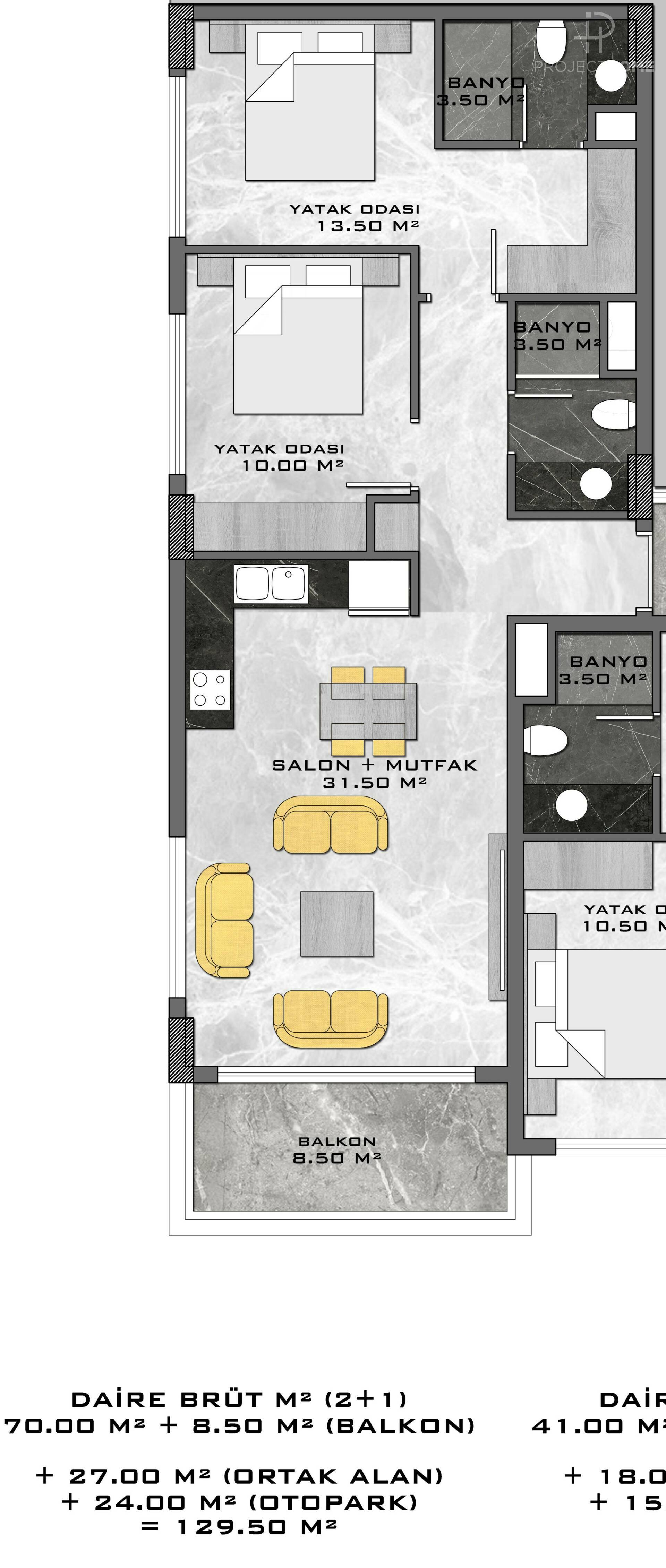 Продажа apartments в Mahmuts, Alanya, Турция 102м², №04203-2 - фото 3