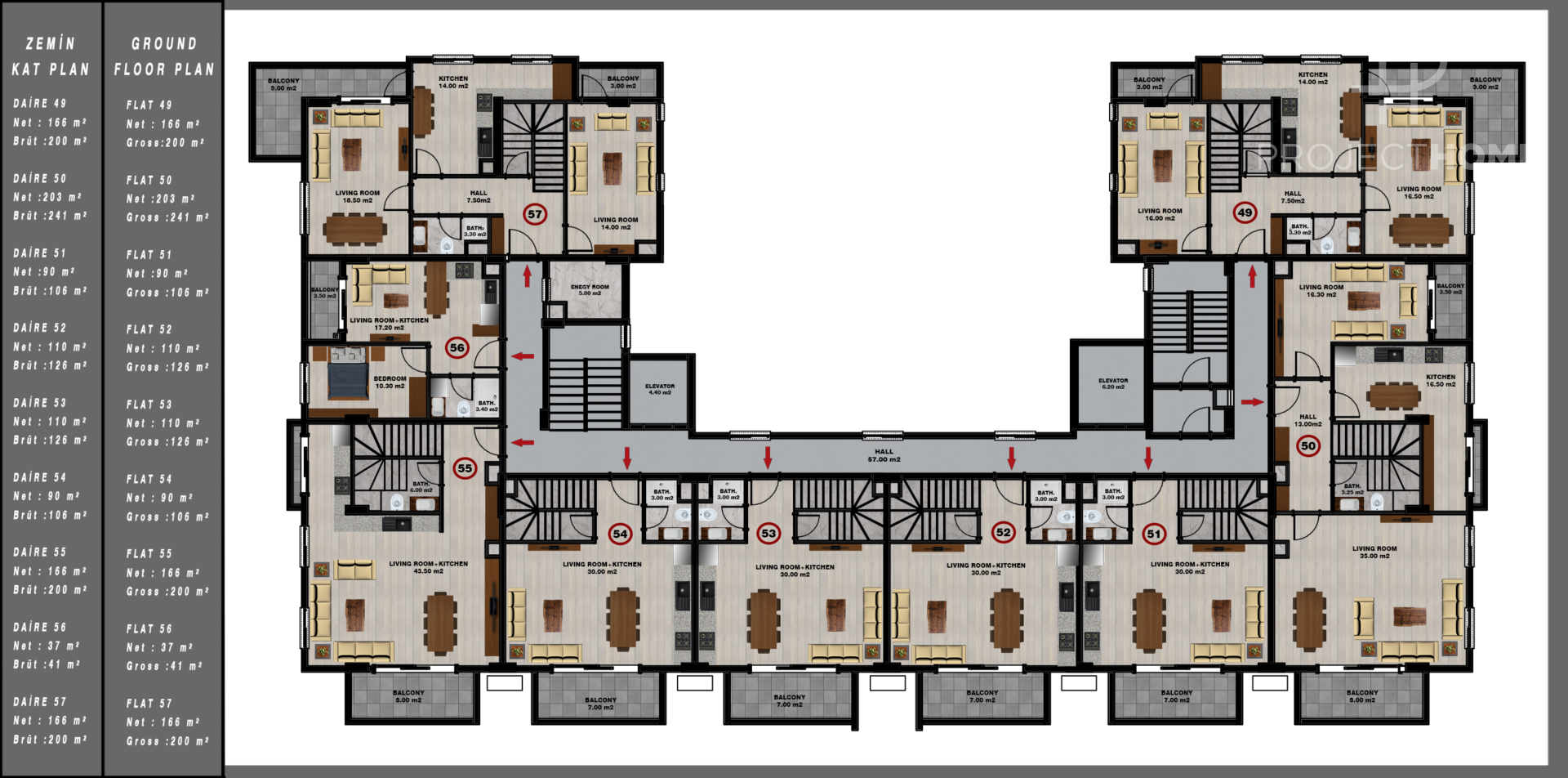 Продажа apartments в Gazipasa, Alanya, Турция 94м², №02303-2 - фото 2