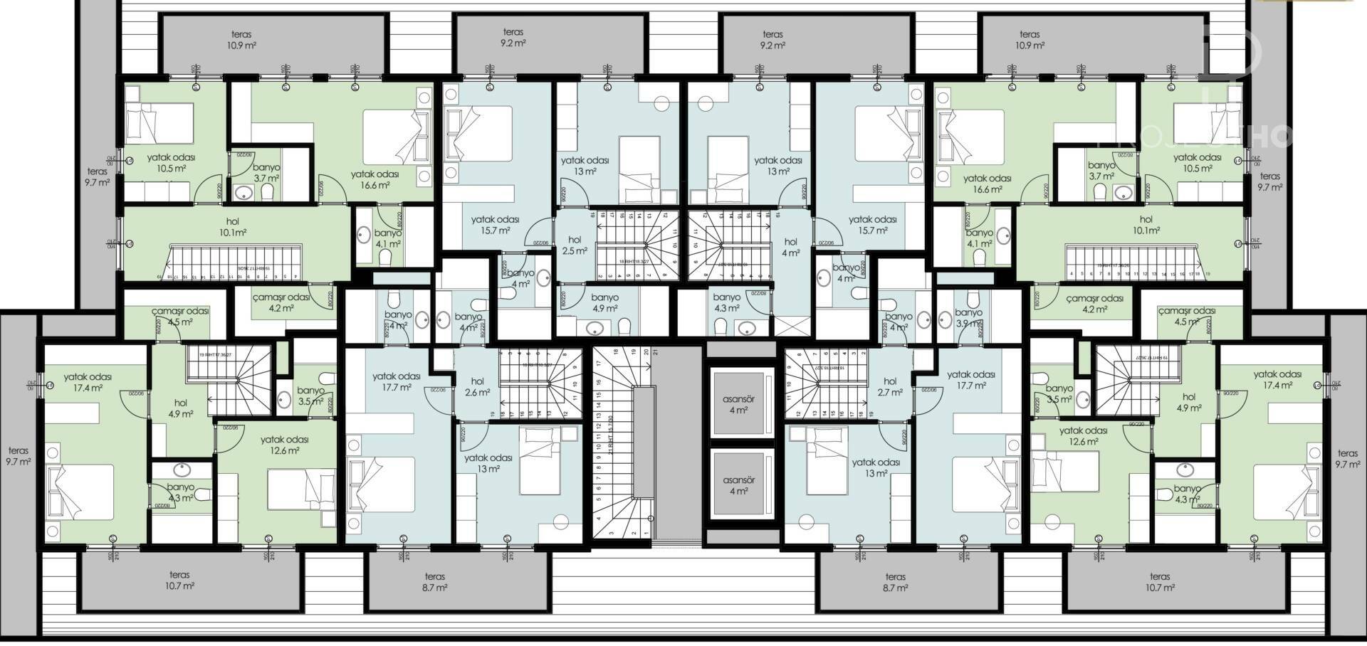 Продажа penthouse в Cursed, Alanya, Турция 132м², №03704-2P - фото 3