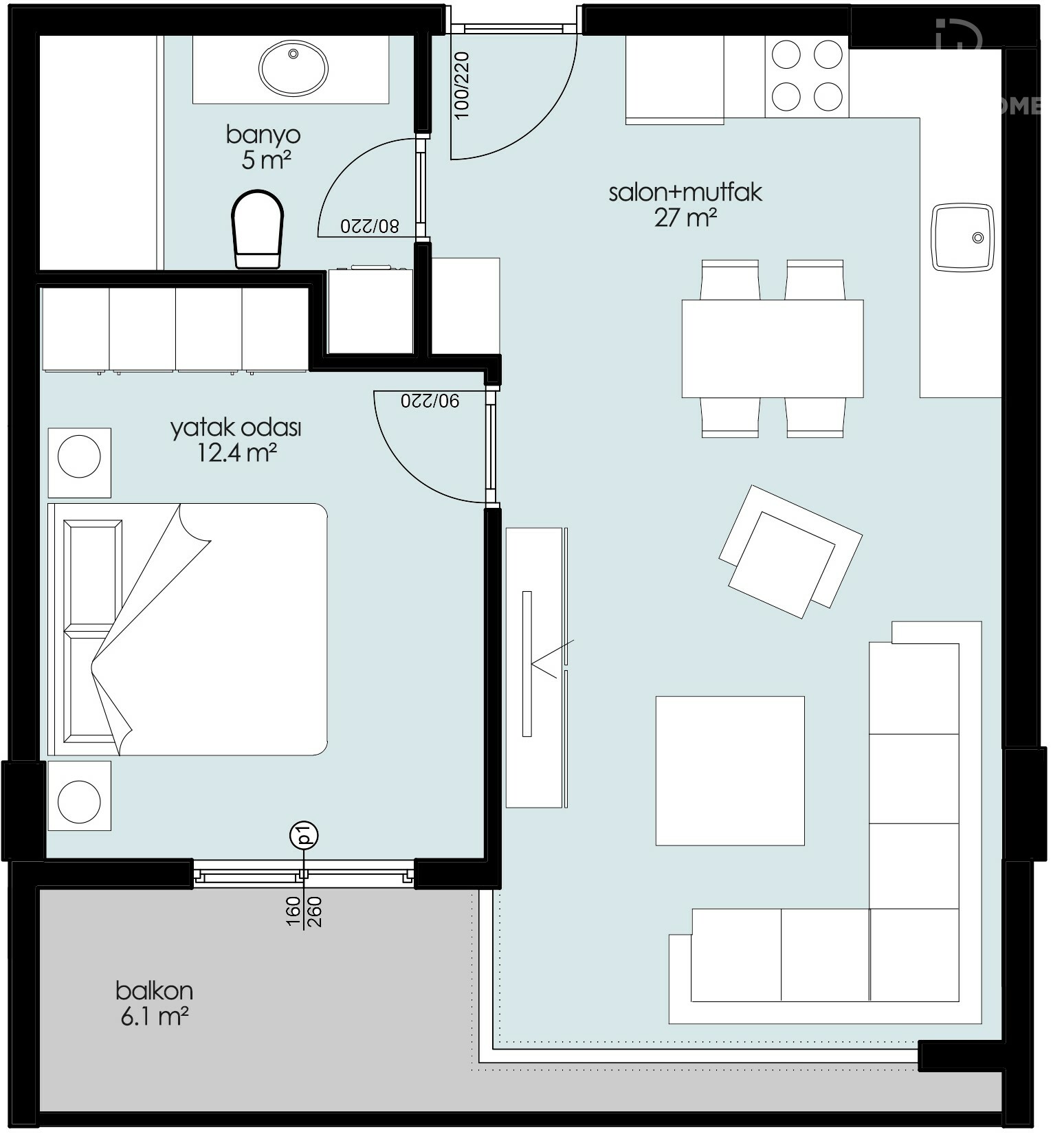 Продажа apartments в Cursed, Alanya, Турция 67м², №03704-1 - фото 3