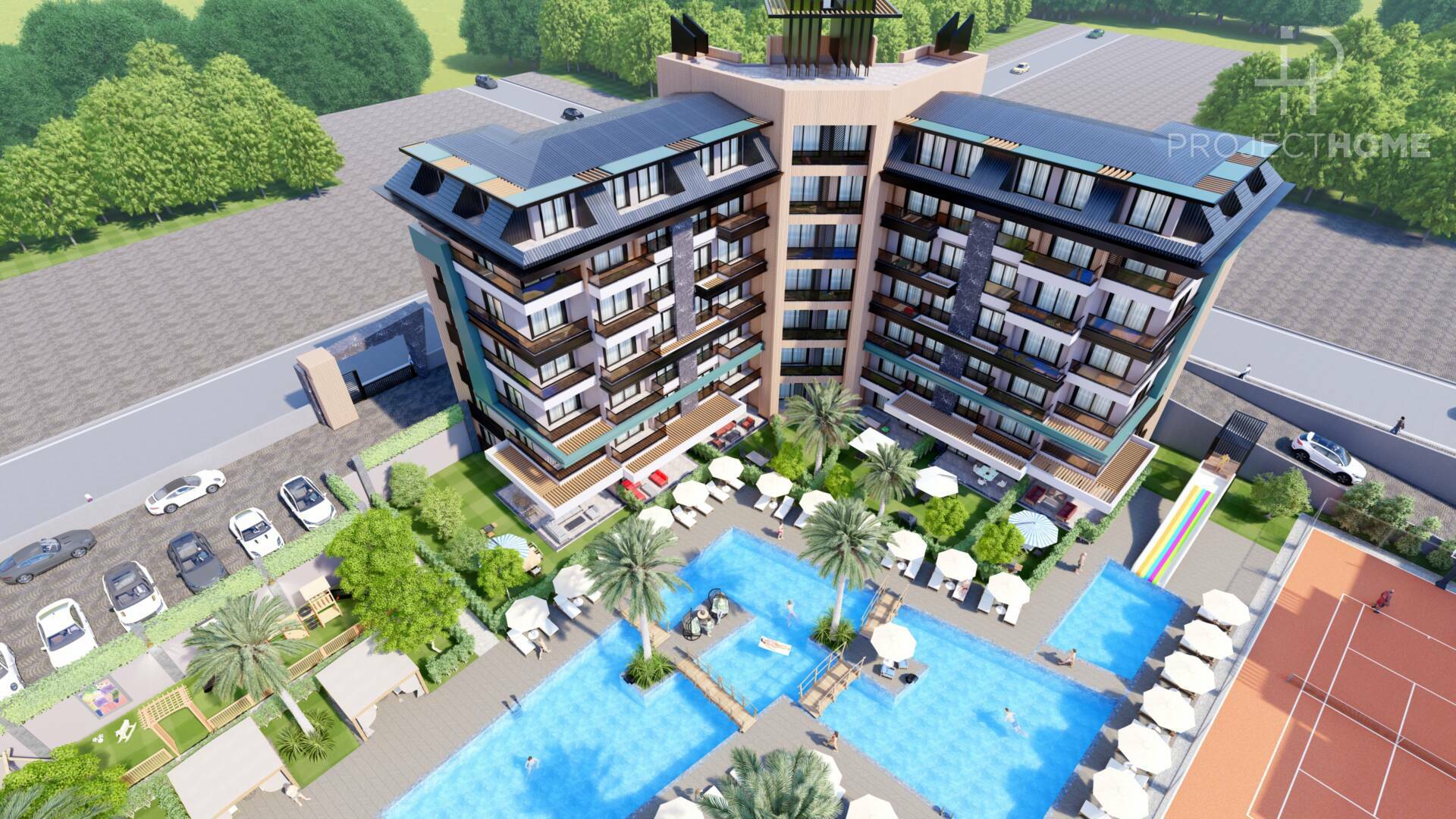 Продажа apartments в Cursed, Alanya, Турция 56м², №03001-1 - фото 2